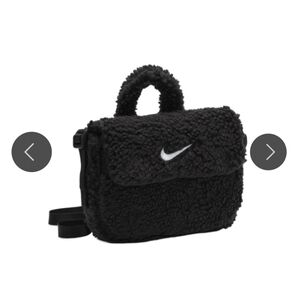 Nike sportswear faux fur crossbow bag